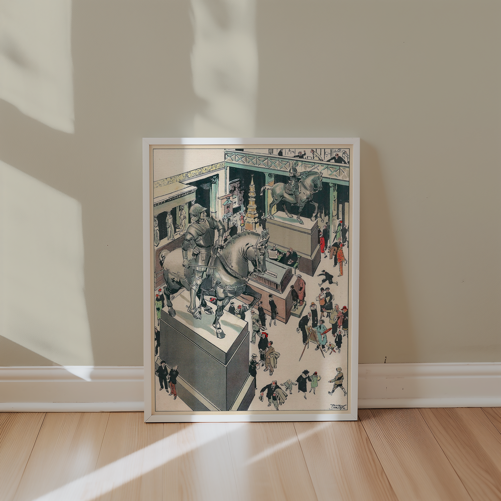 Vintage NYC Art Print — 1920s Metropolitan Museum Arms — New York Wall Decor