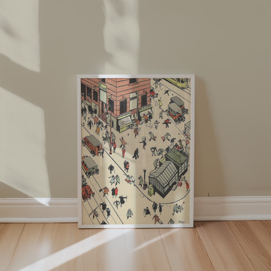 Vintage NYC Art Print — 1920s Times Square NYC — New York Wall Decor by Tony Sarg
