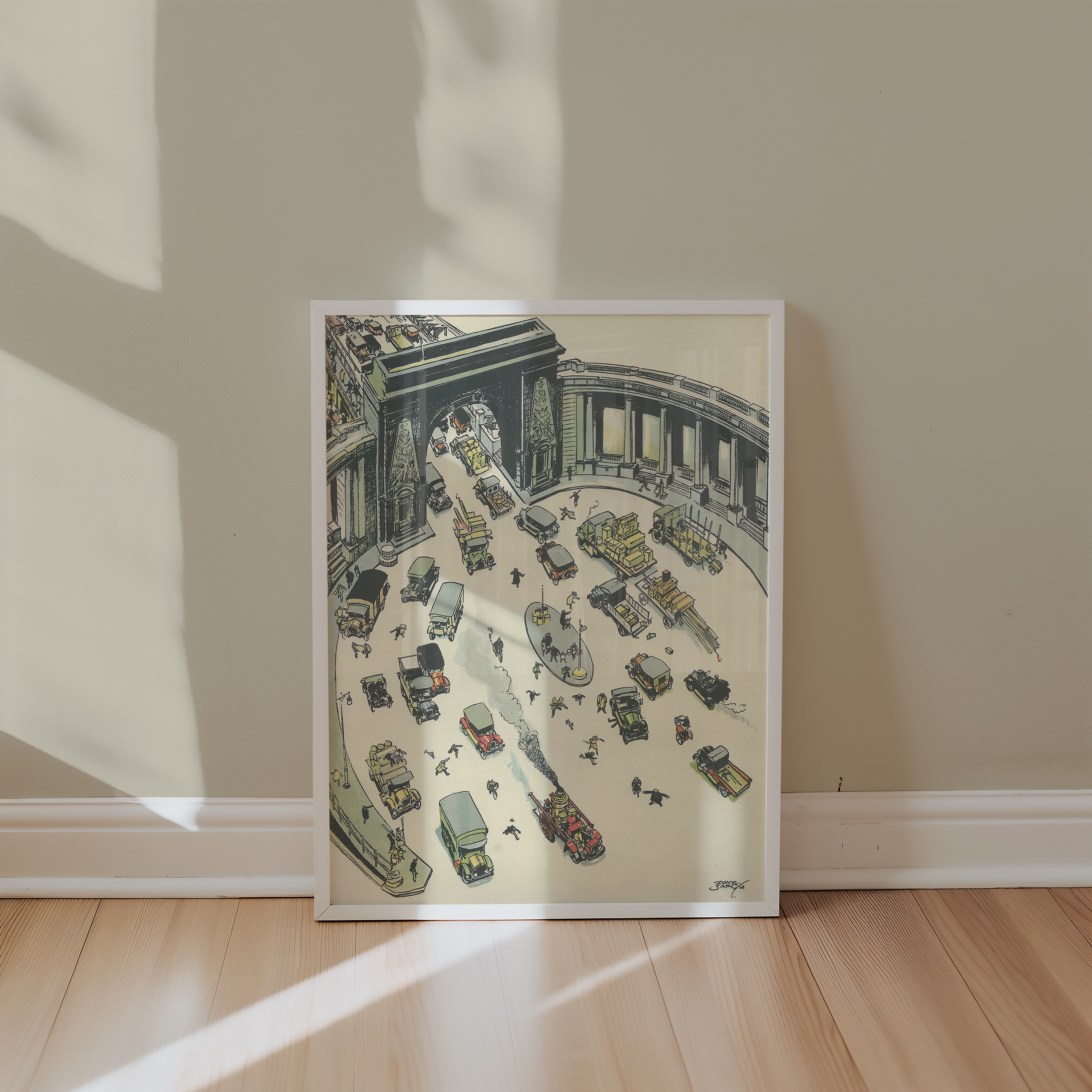 Vintage NYC Art Print — 1920s Manhattan Bridge Arch — New York Wall Decor