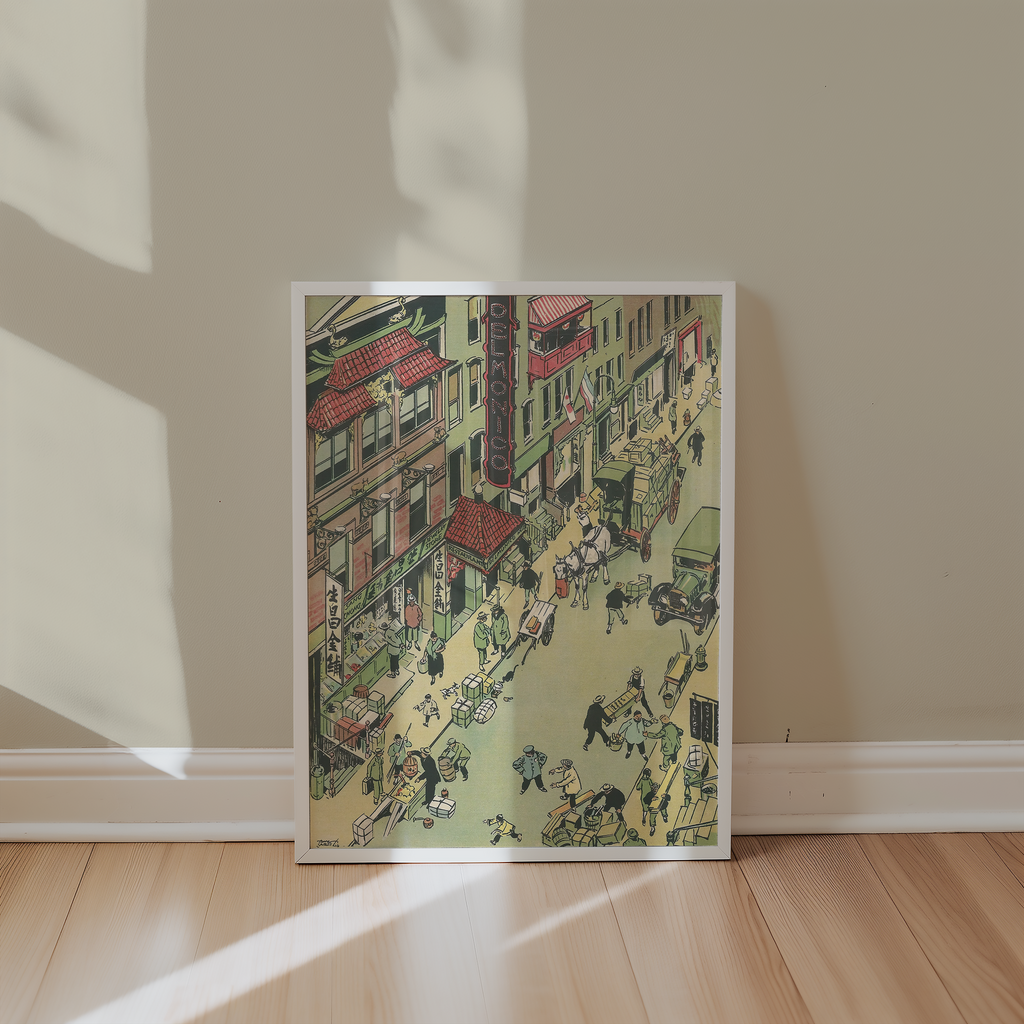 Vintage NYC Art Print — 1920s Chinatown Delmonicos — New York Wall Decor