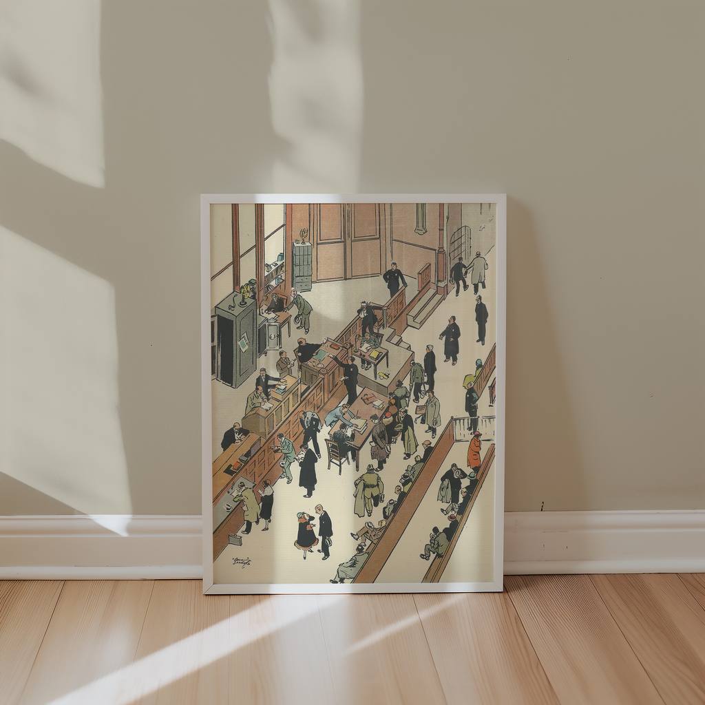 Vintage NYC Art Print — 1920s Jefferson Market Court — New York Wall Decor