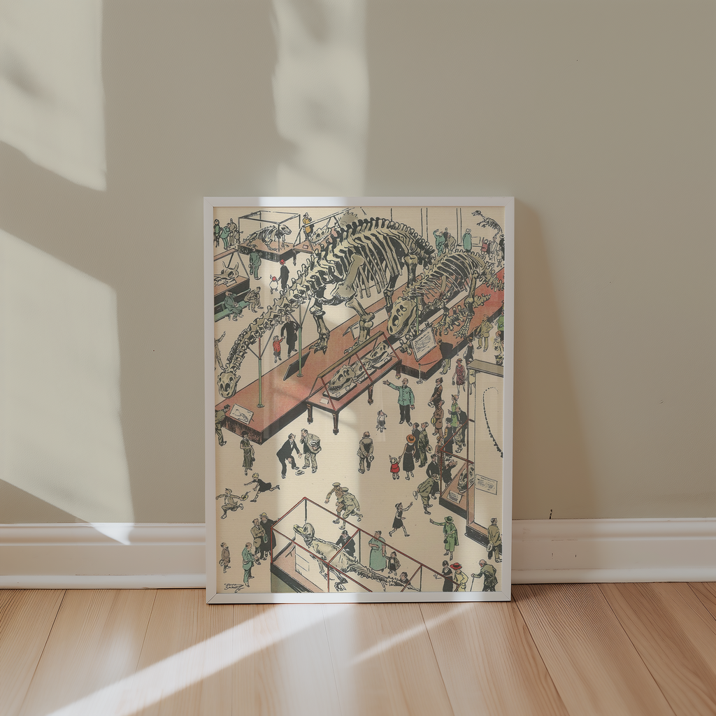 Vintage NYC Art Print — 1920s Natural History Museum — New York Wall Decor