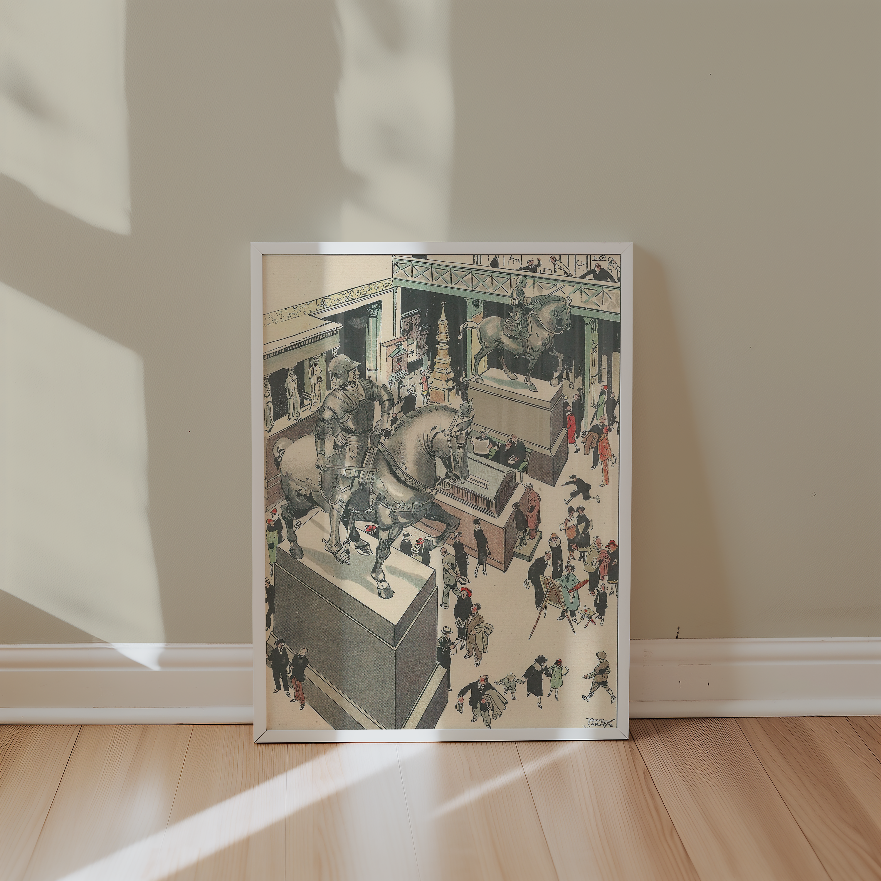 Vintage NYC Art Print — 1920s Metropolitan Museum Arms — New York Wall Decor