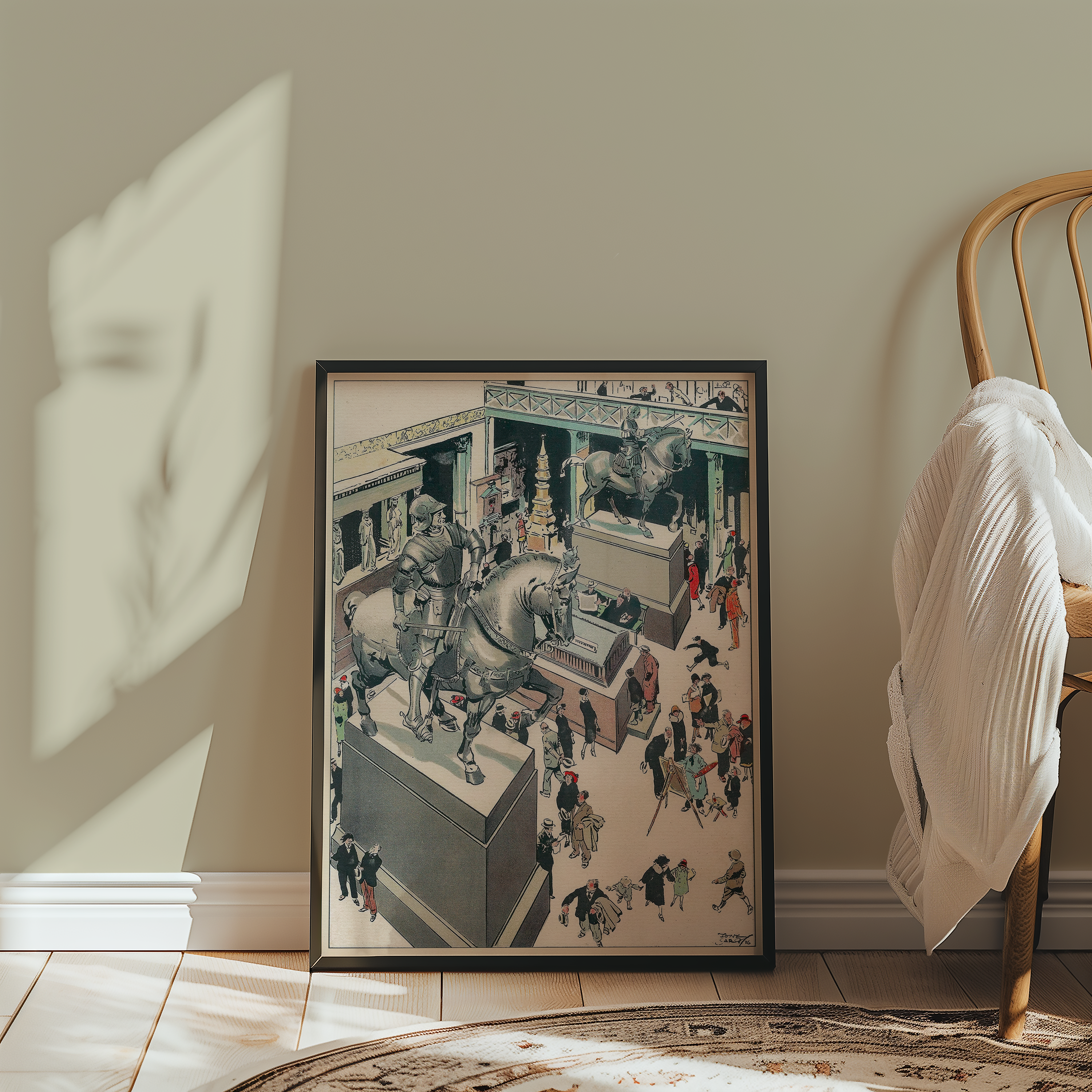 Vintage NYC Art Print — 1920s Metropolitan Museum Arms — New York Wall Decor