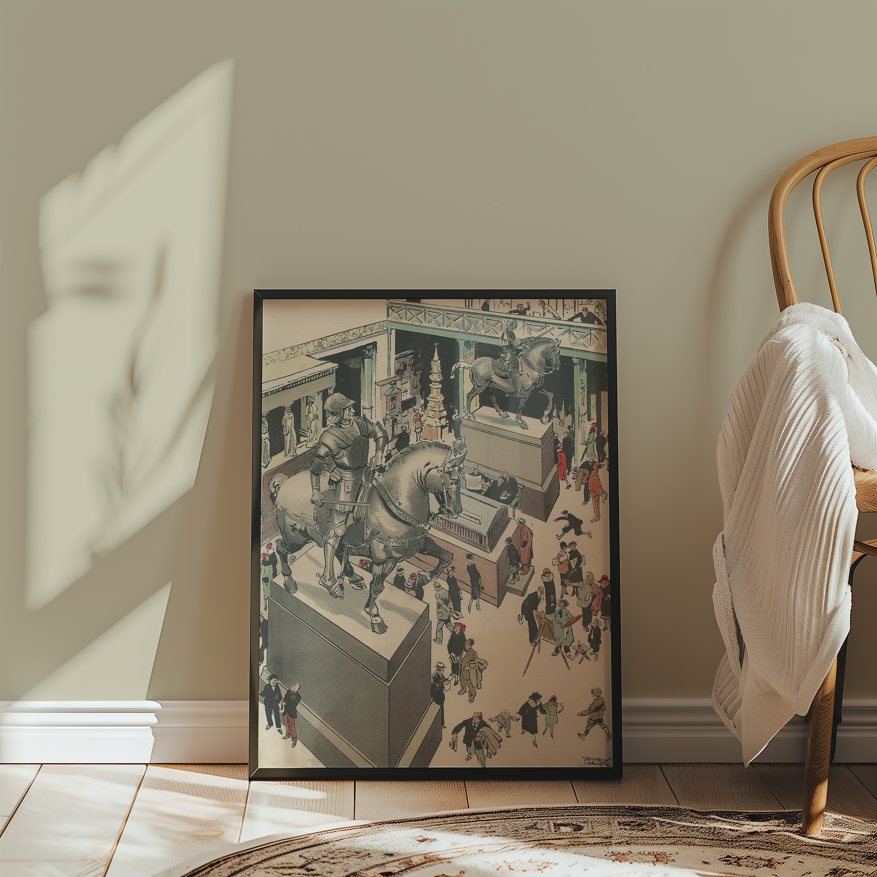 Vintage NYC Art Print — 1920s Metropolitan Museum Arms — New York Wall Decor