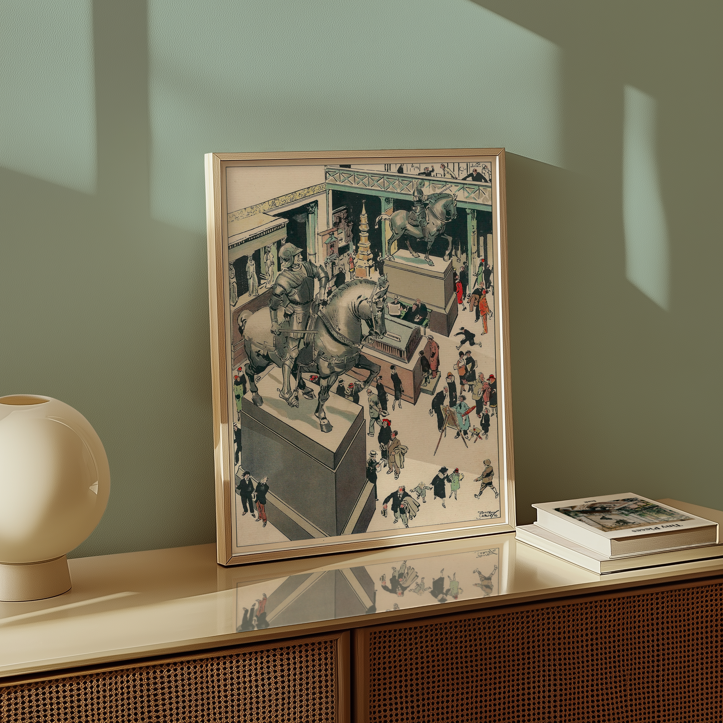 Vintage NYC Art Print — 1920s Metropolitan Museum Arms — New York Wall Decor