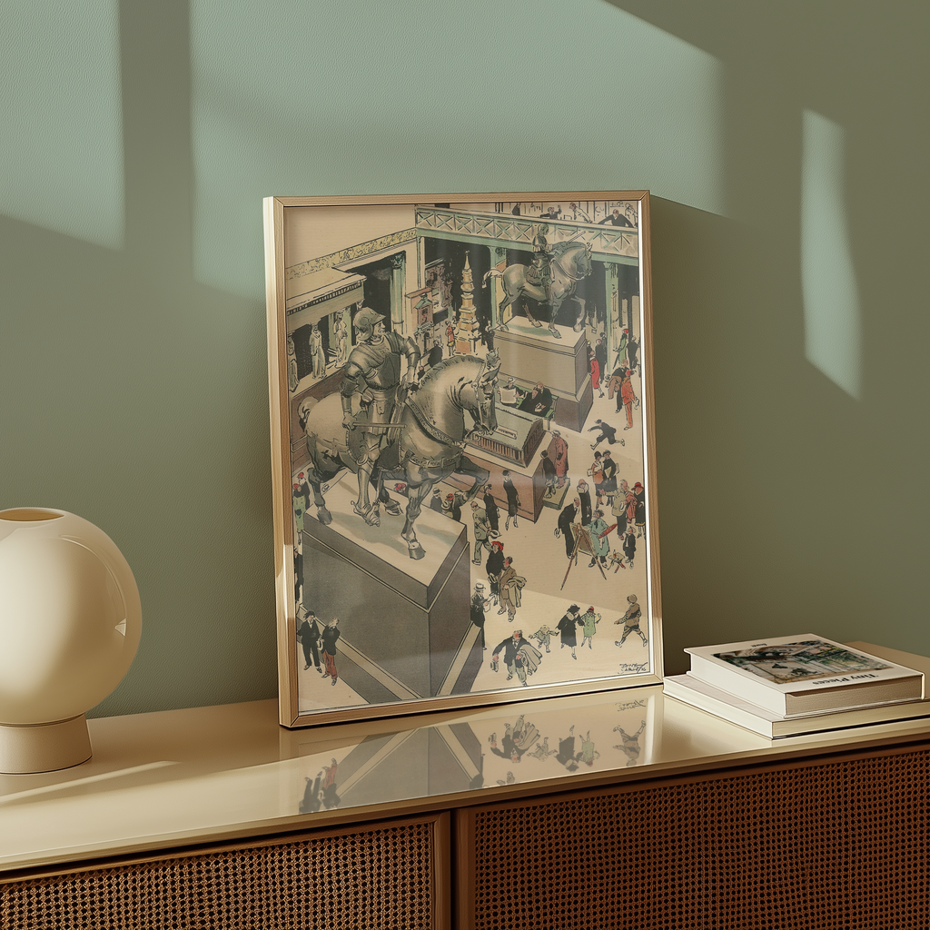 Vintage NYC Art Print — 1920s Metropolitan Museum Arms — New York Wall Decor