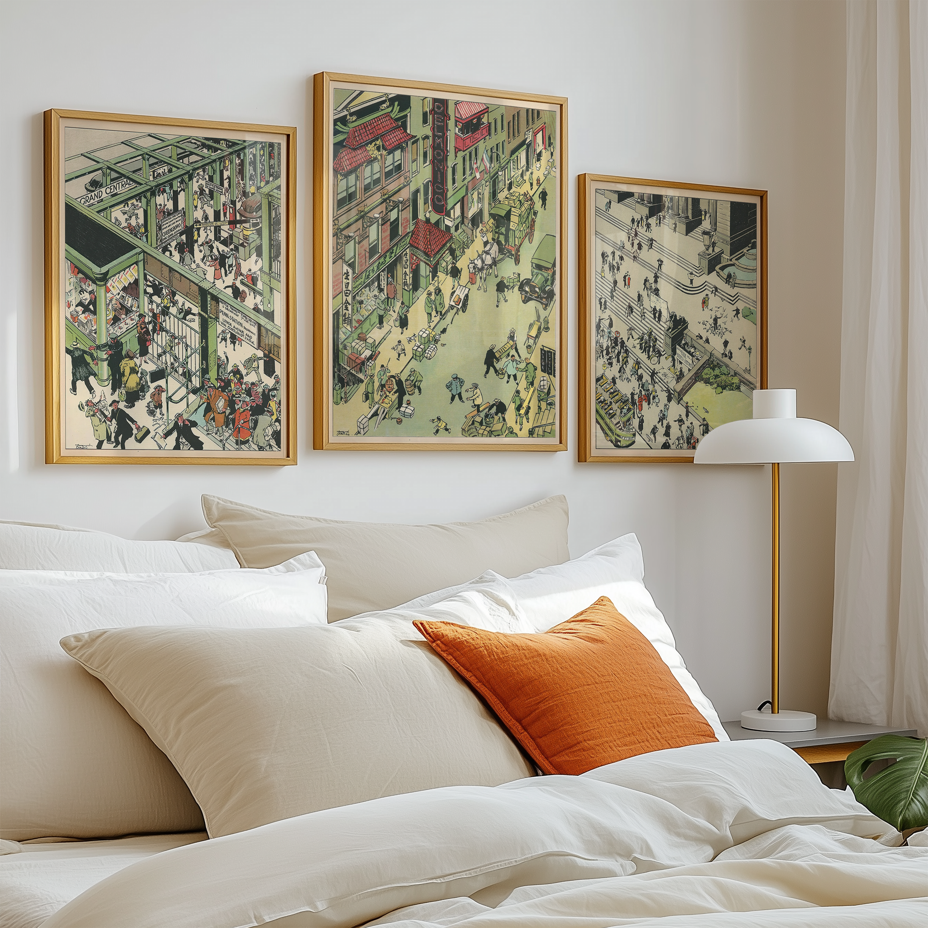 Vintage NYC Art Print — 1920s Chinatown Delmonicos — New York Wall Decor