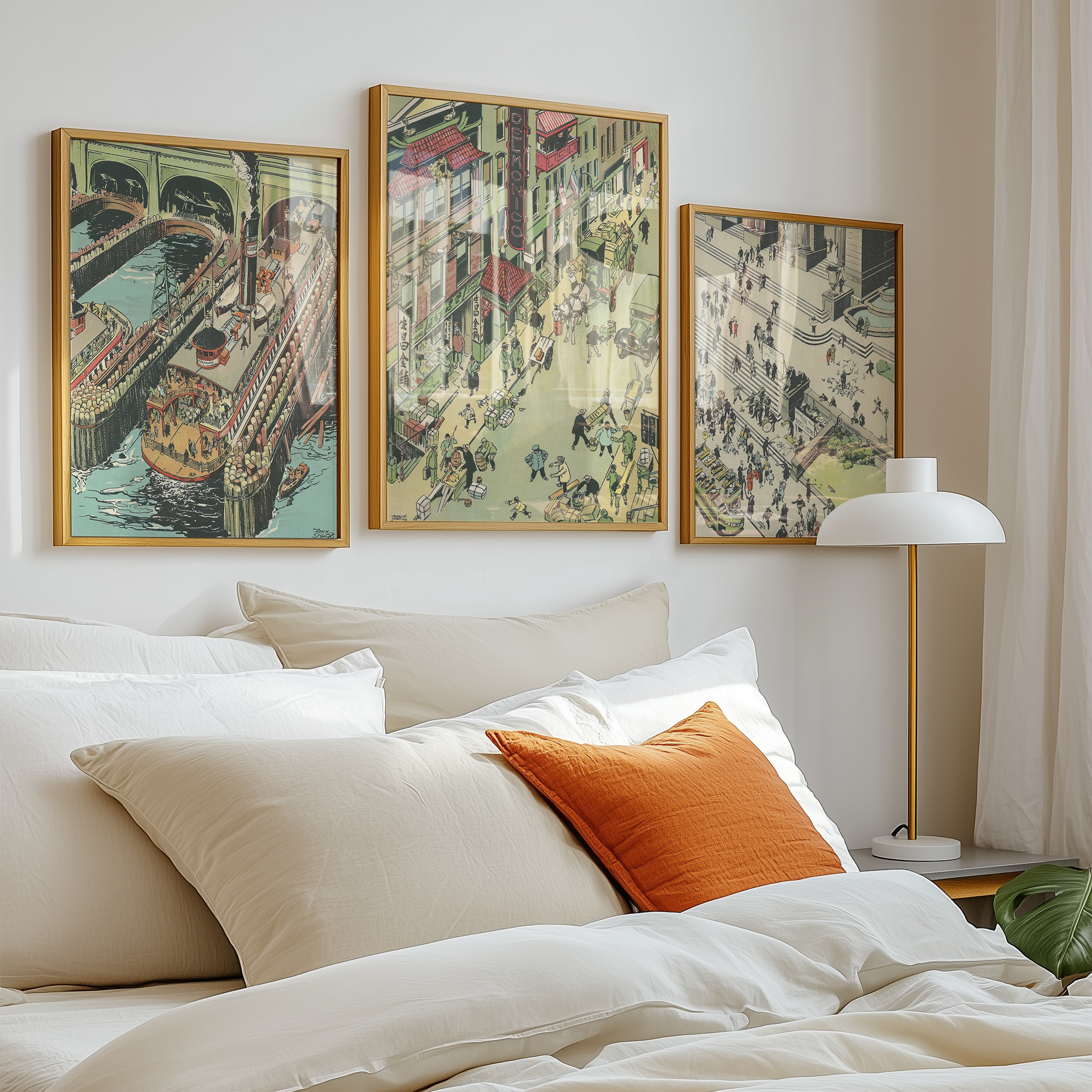 Vintage NYC Art Print — 1920s Chinatown Delmonicos — New York Wall Decor