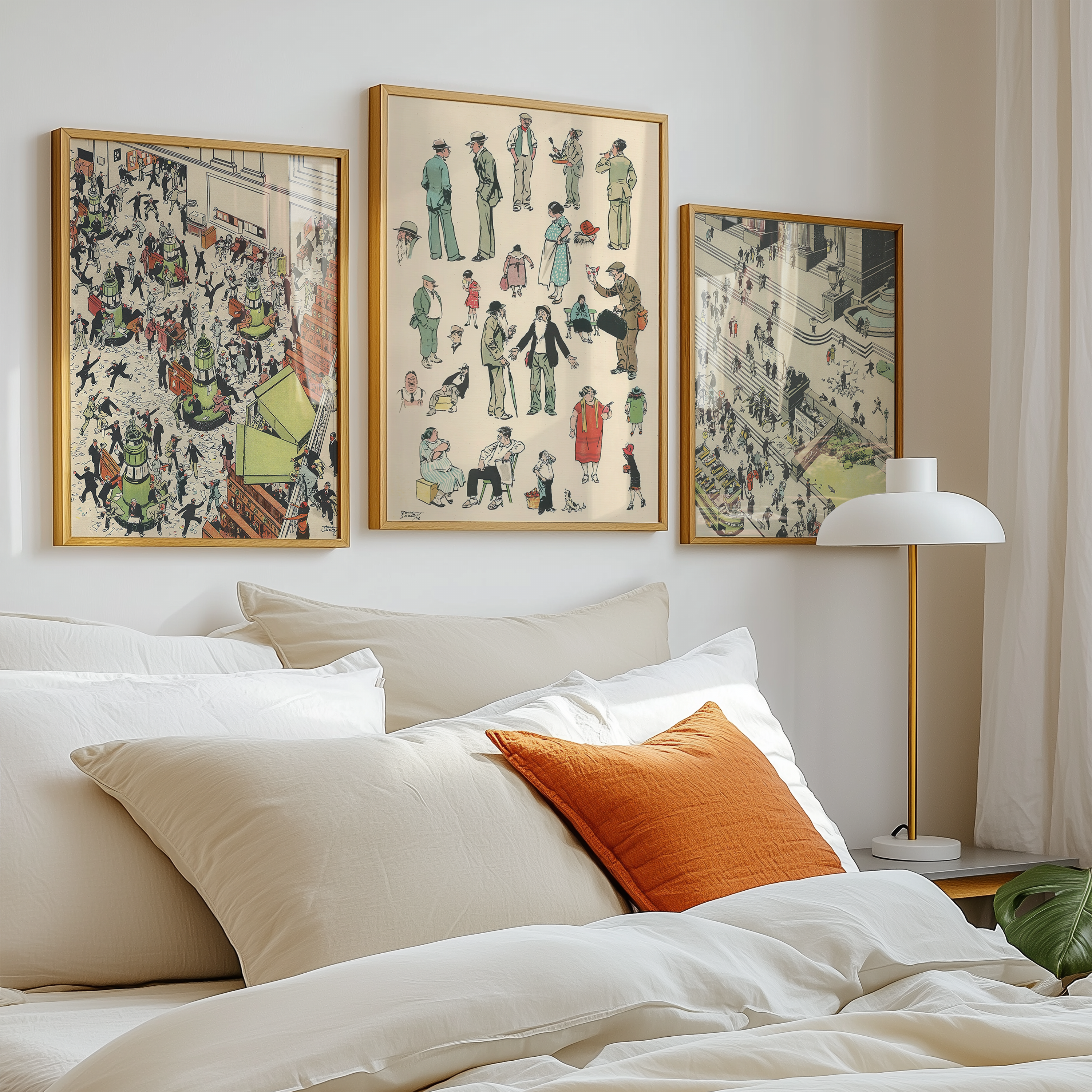Vintage NYC Art Print — 1920s East Side Characters — New York Wall Decor