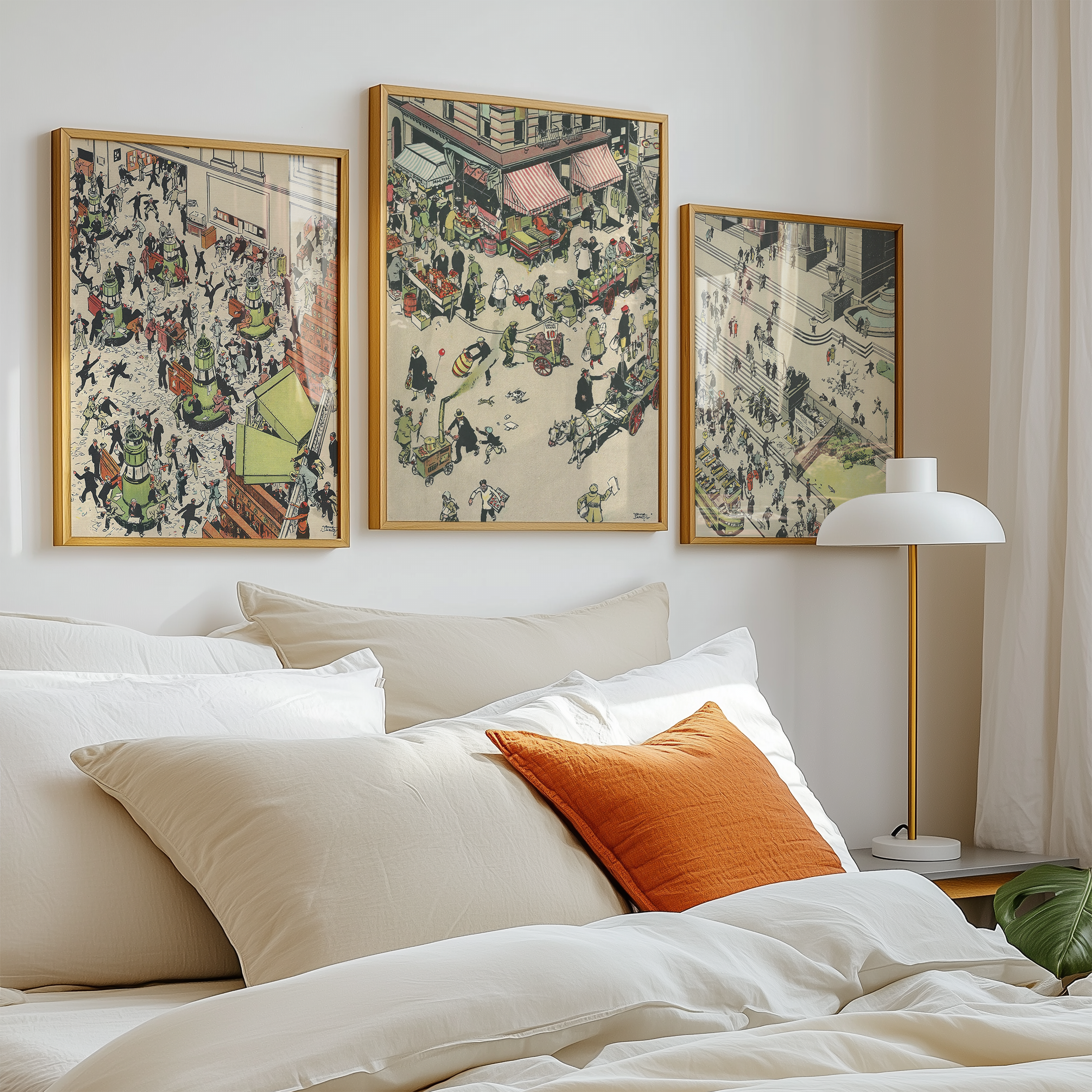 Vintage NYC Art Print — 1920s Lower East Side Market — New York Wall Decor