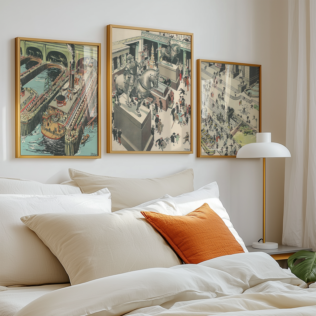 Vintage NYC Art Print — 1920s Metropolitan Museum Arms — New York Wall Decor