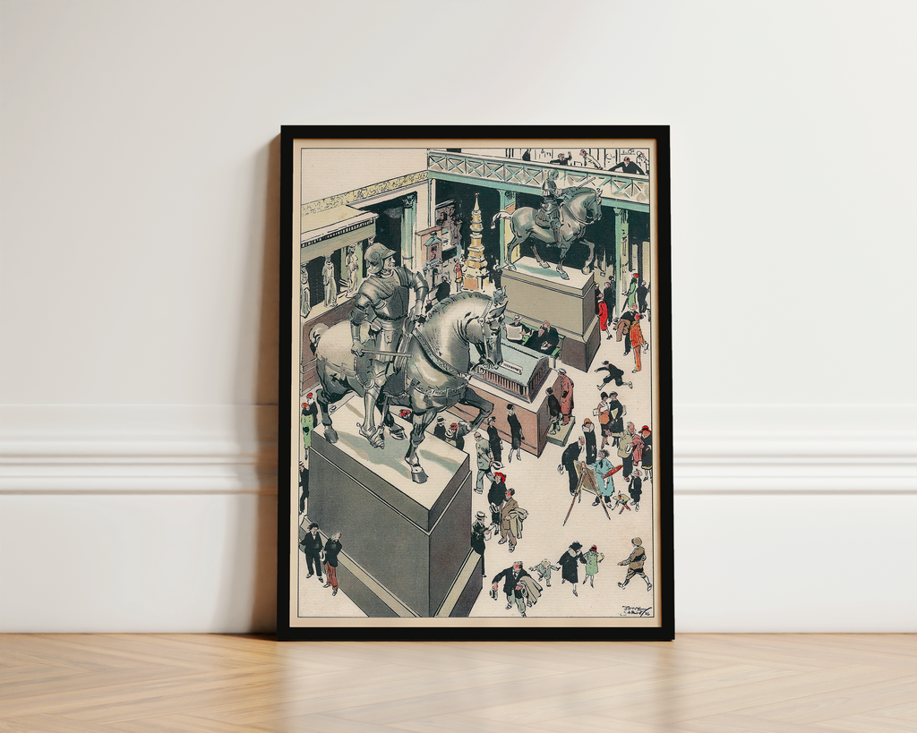 Vintage NYC Art Print — 1920s Metropolitan Museum Arms — New York Wall Decor