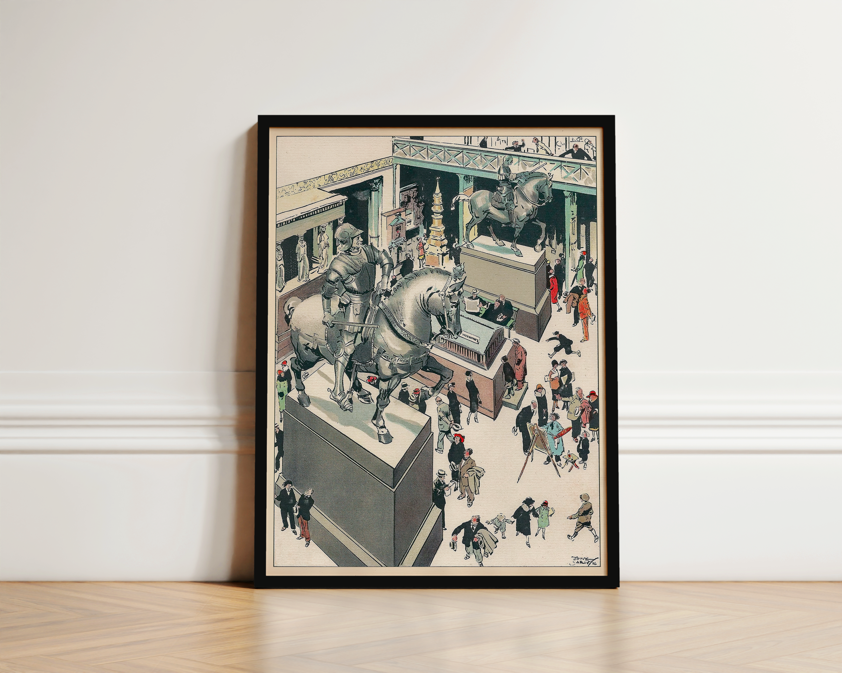 Vintage NYC Art Print — 1920s Metropolitan Museum Arms — New York Wall Decor