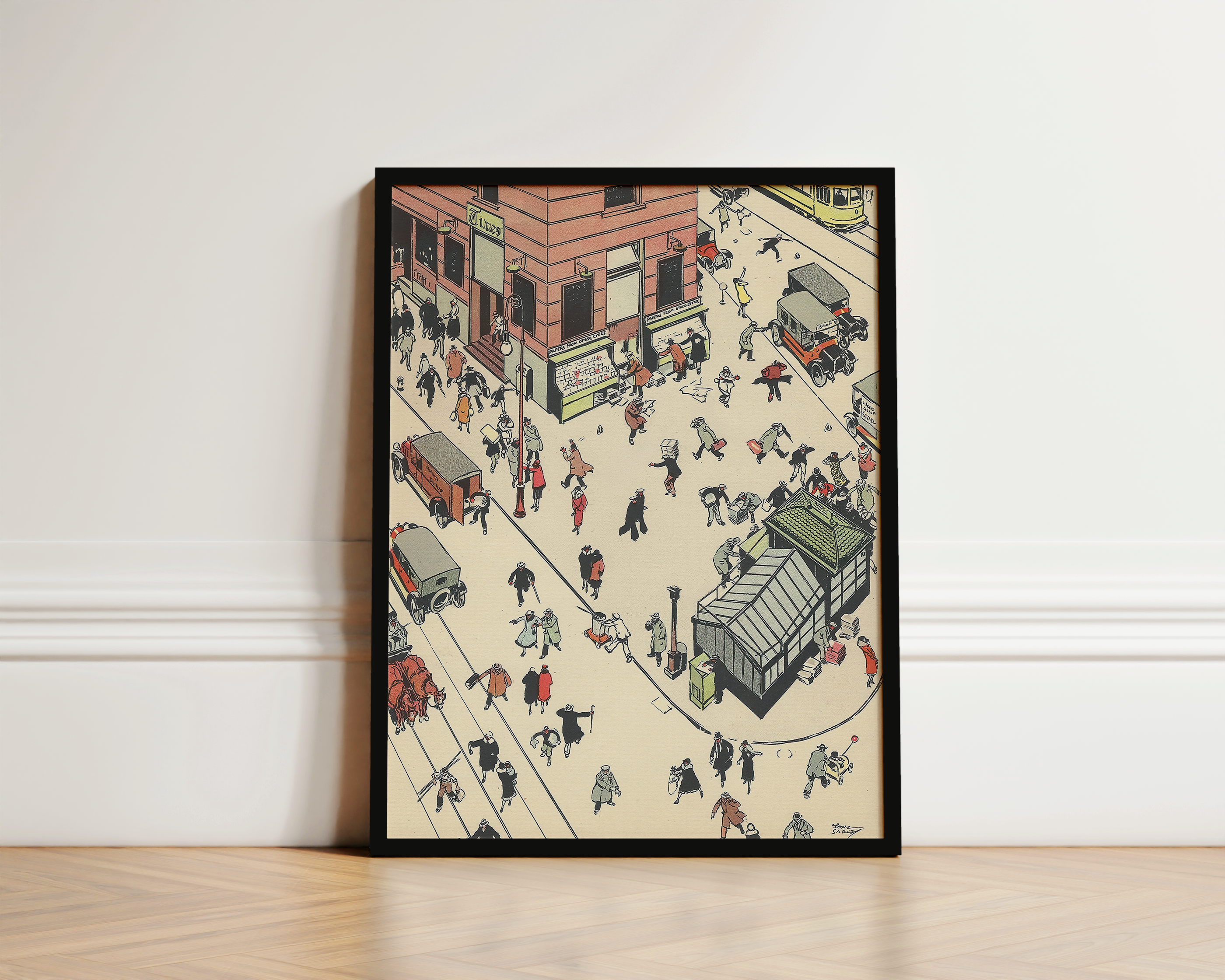 Vintage NYC Art Print — 1920s Times Square NYC — New York Wall Decor by Tony Sarg