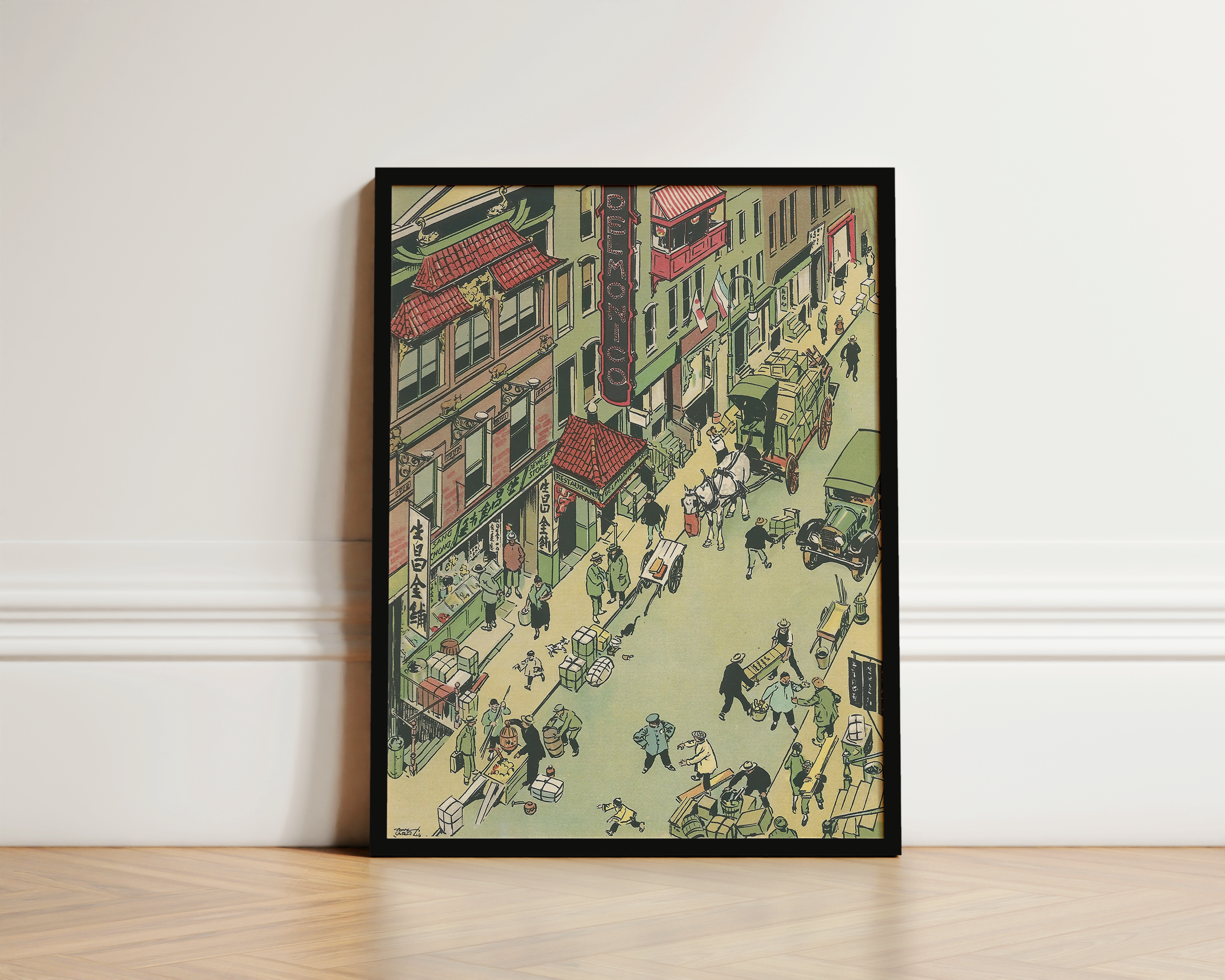 Chinatown and Delmonico's Restaurant