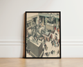 Vintage NYC Art Print — 1920s Metropolitan Museum Arms — New York Wall Decor