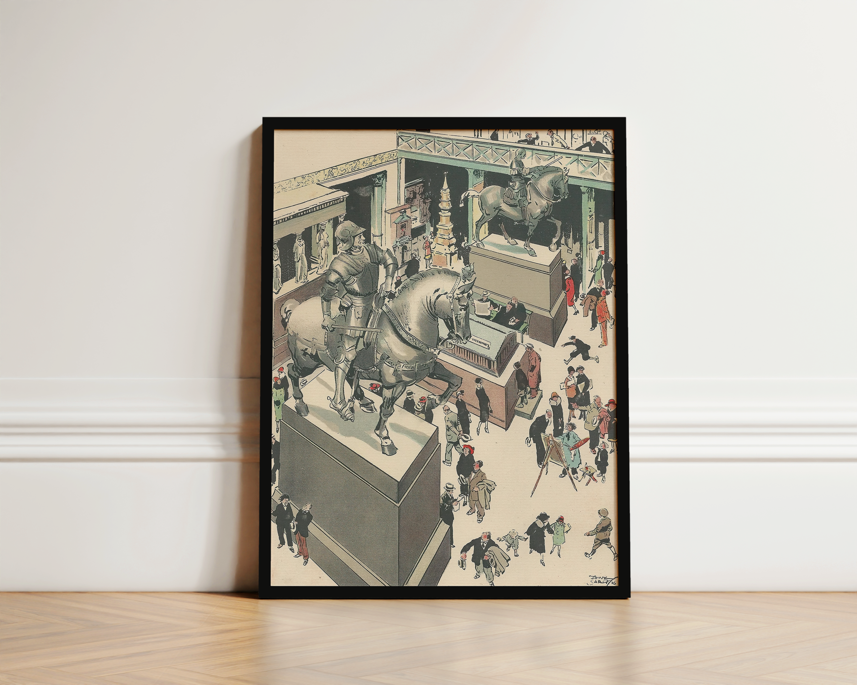 Vintage NYC Art Print — 1920s Metropolitan Museum Arms — New York Wall Decor