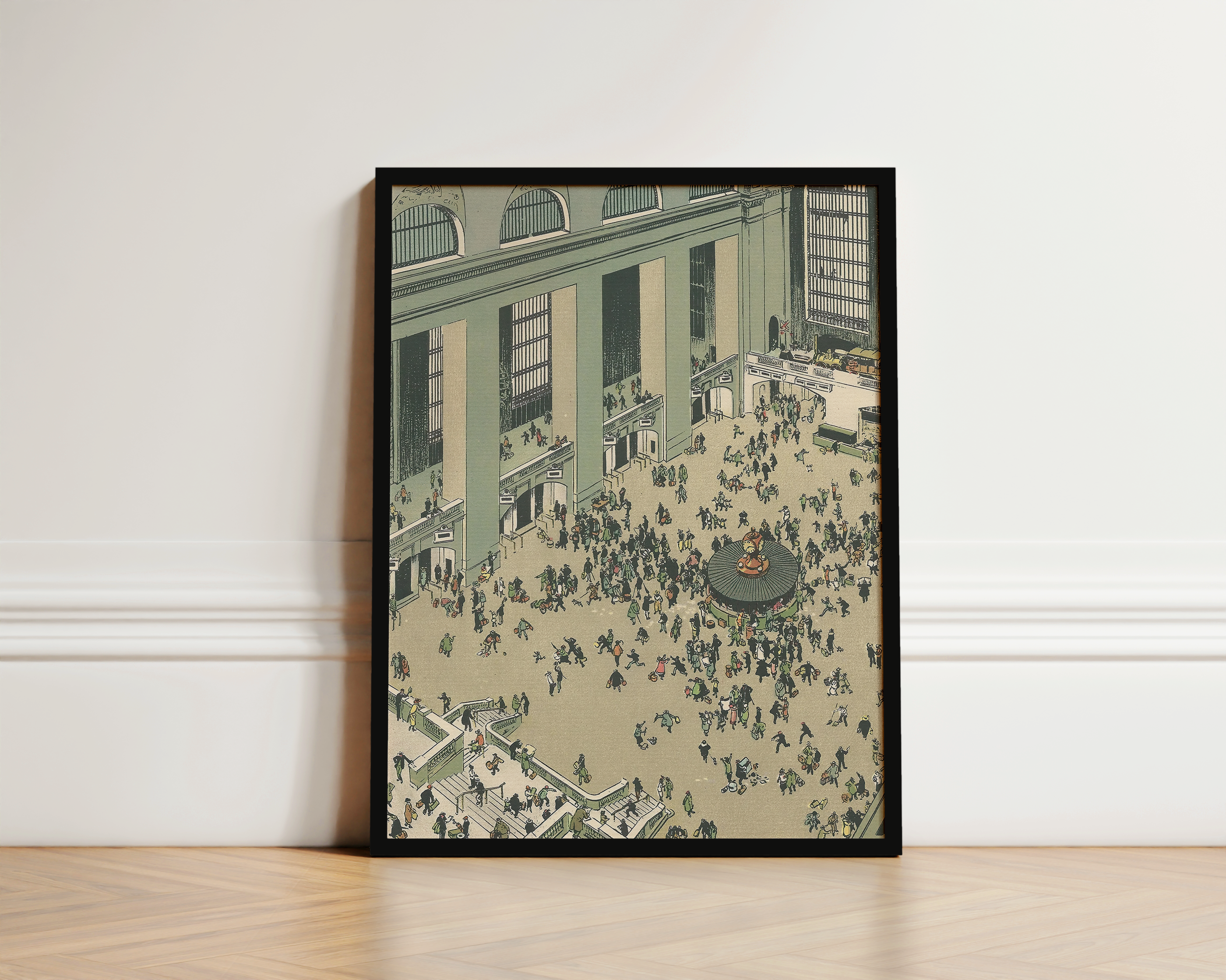 Vintage NYC Art Print — 1920s Grand Central Terminal — New York Wall Decor