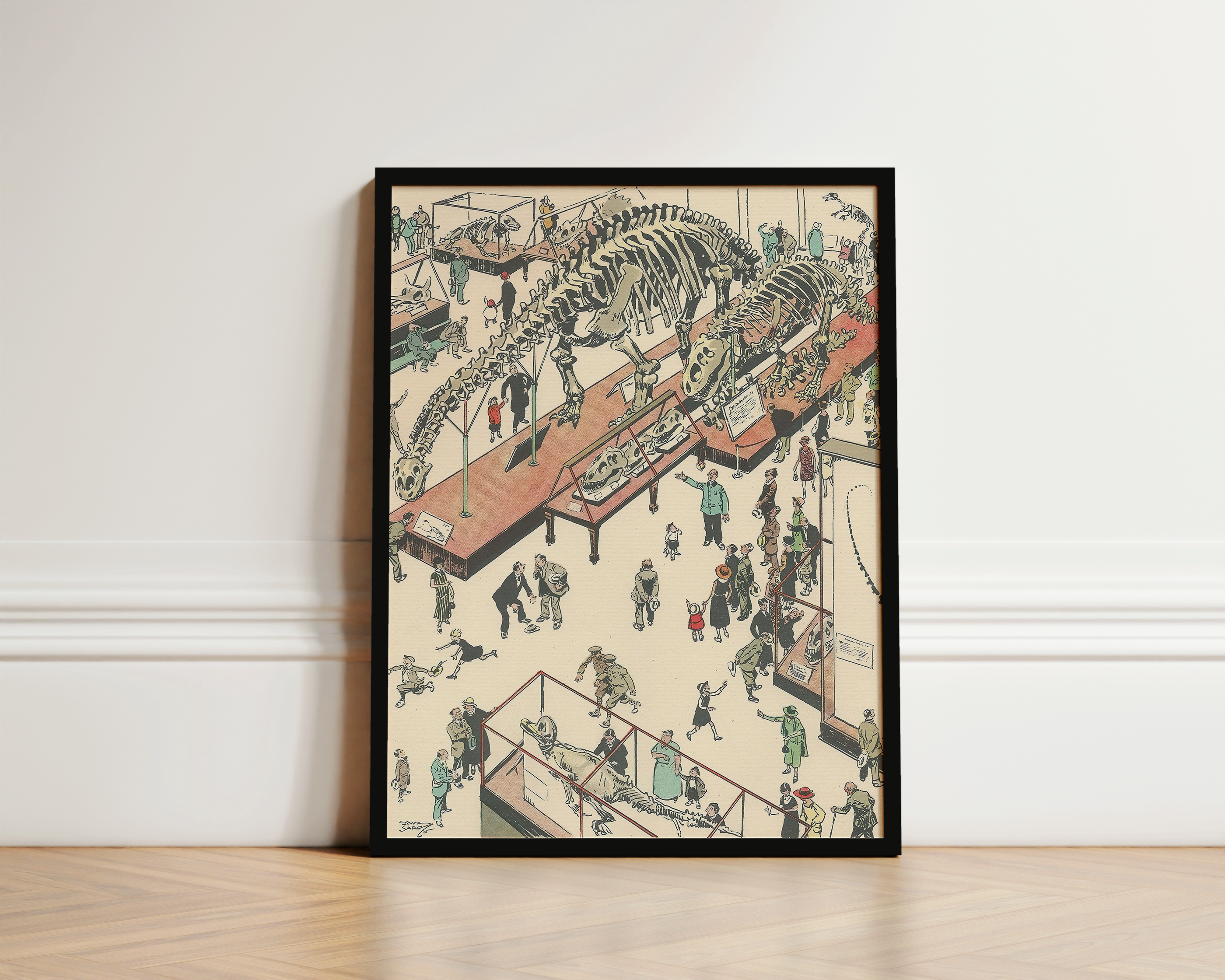 Vintage NYC Art Print — 1920s Natural History Museum — New York Wall Decor
