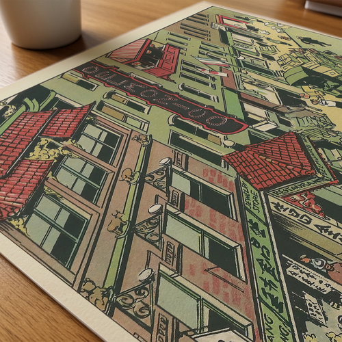 Vintage NYC Art Print — 1920s Chinatown Delmonicos — New York Wall Decor