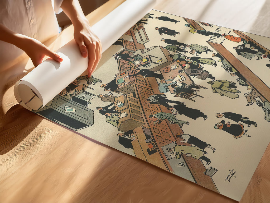 Vintage NYC Art Print — 1920s Jefferson Market Court — New York Wall Decor