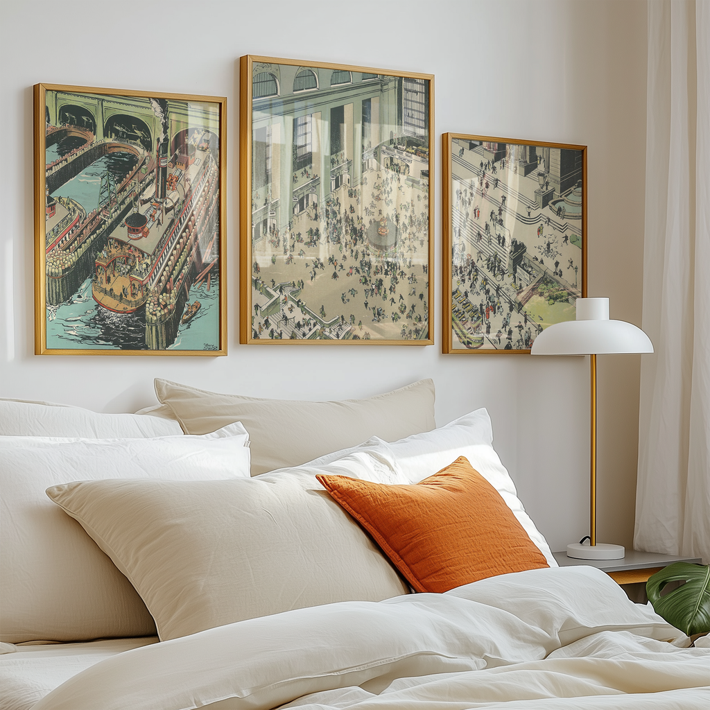 Vintage NYC Art Print — 1920s Grand Central Terminal — New York Wall Decor
