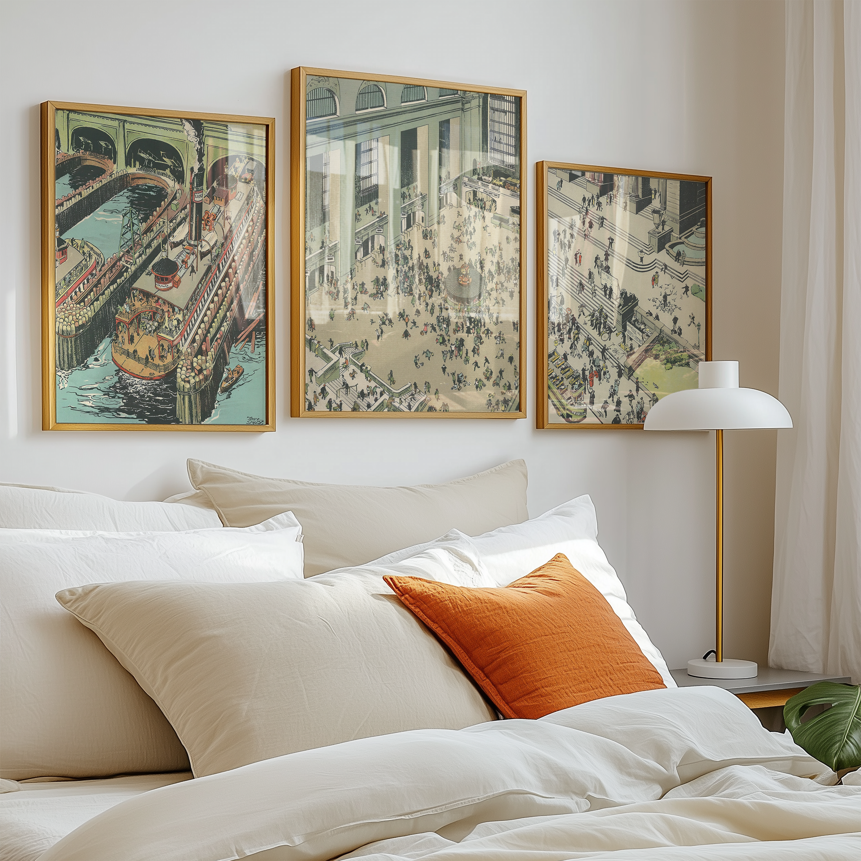Vintage NYC Art Print — 1920s Grand Central Terminal — New York Wall Decor